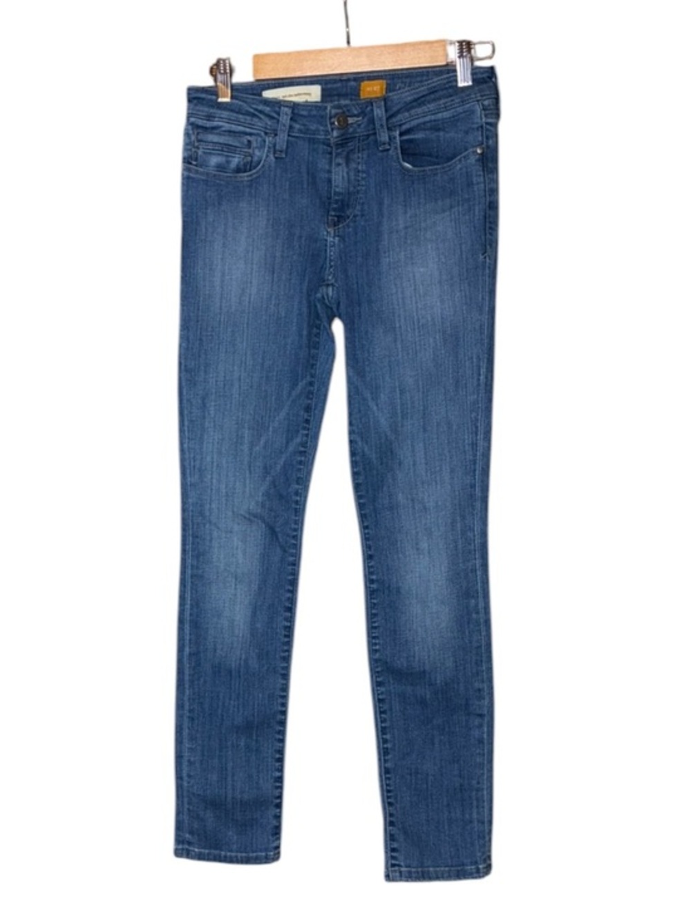 Pilcro and the Letterpress Anthropologie Stet Blue Denim Stretch Blend Size 27 - Picture 1 of 5